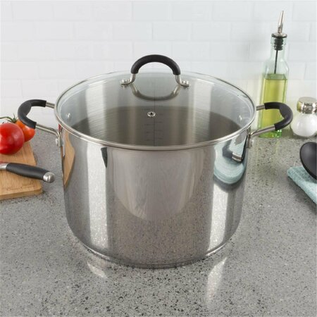 CARNE 12 qt Stainless Steel Stock Pot with Lid - Large CA3242786
